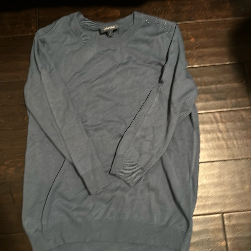 ModCloth Slate Blue 3/4 Sleeve Sweater